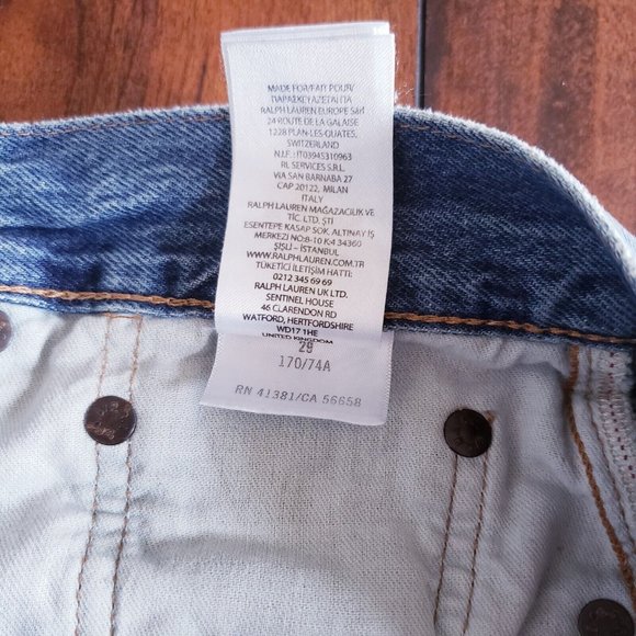 Polo Ralph Lauren Avery Patchwork Boyfriend Rope Dyed Women's Jeans Size 29 - Picture 10 of 12